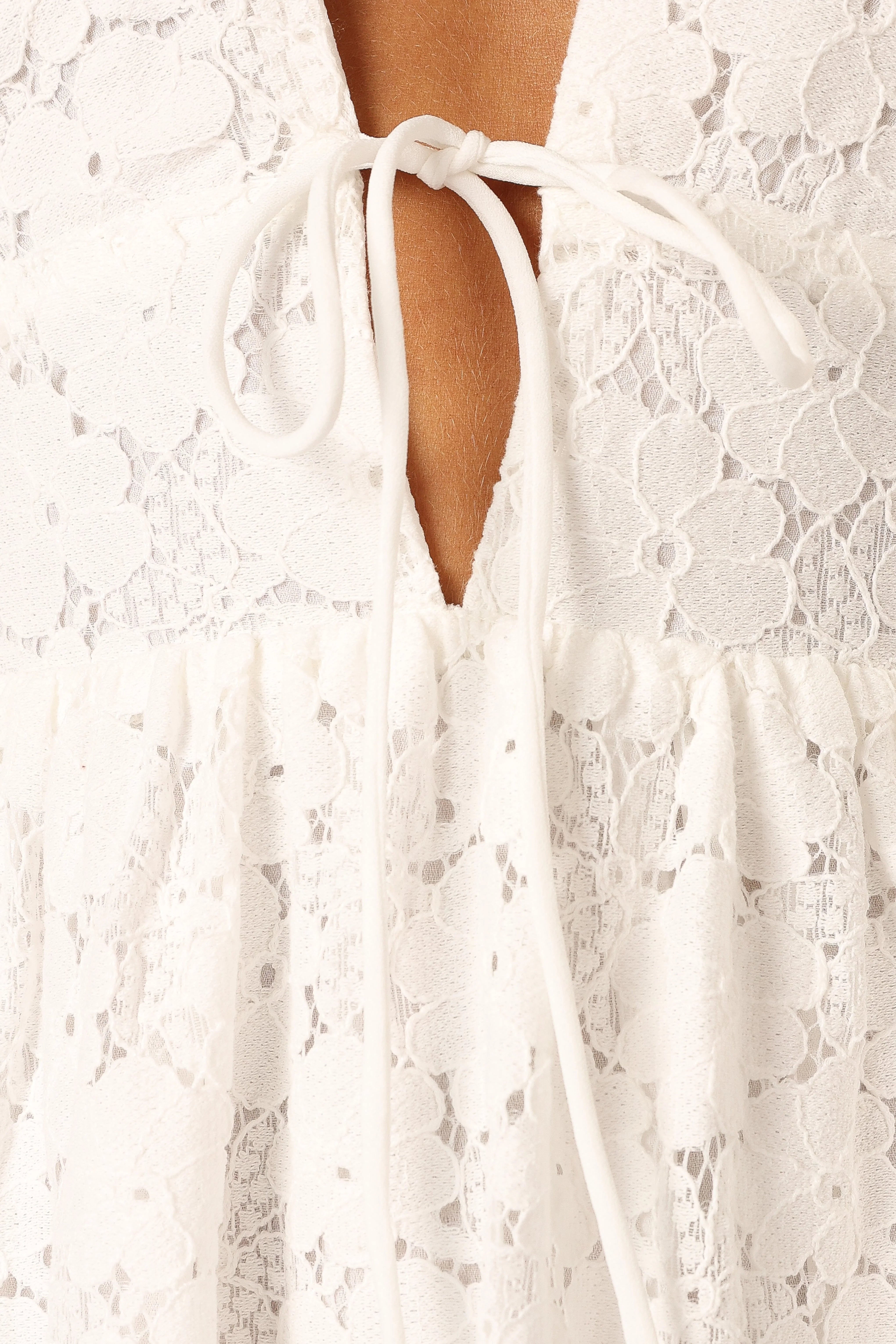 Ayden Midi Dress White