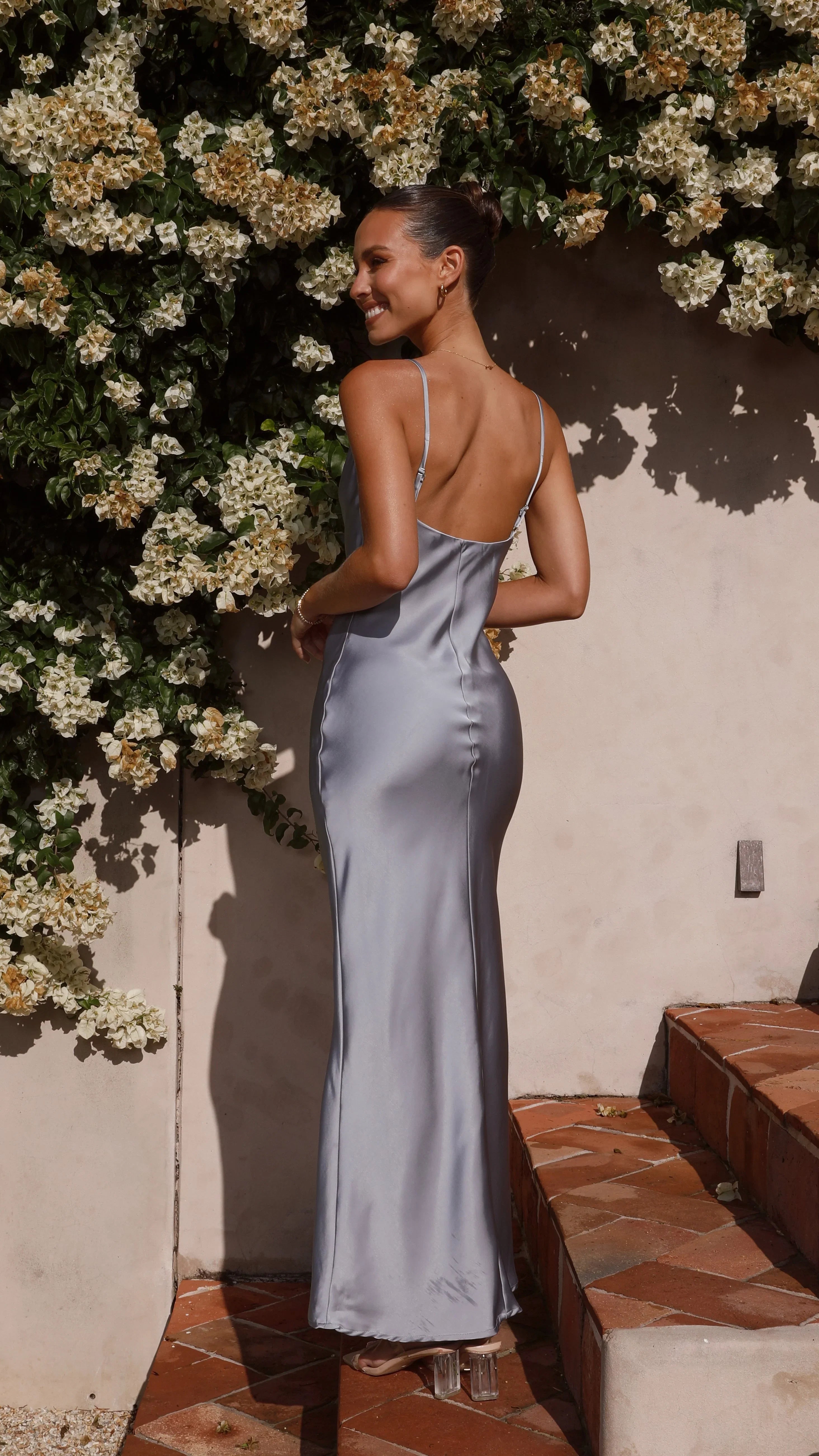 Willow Maxi Dress Steel Blue