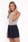 Narla Mini Skirt Dark Denim