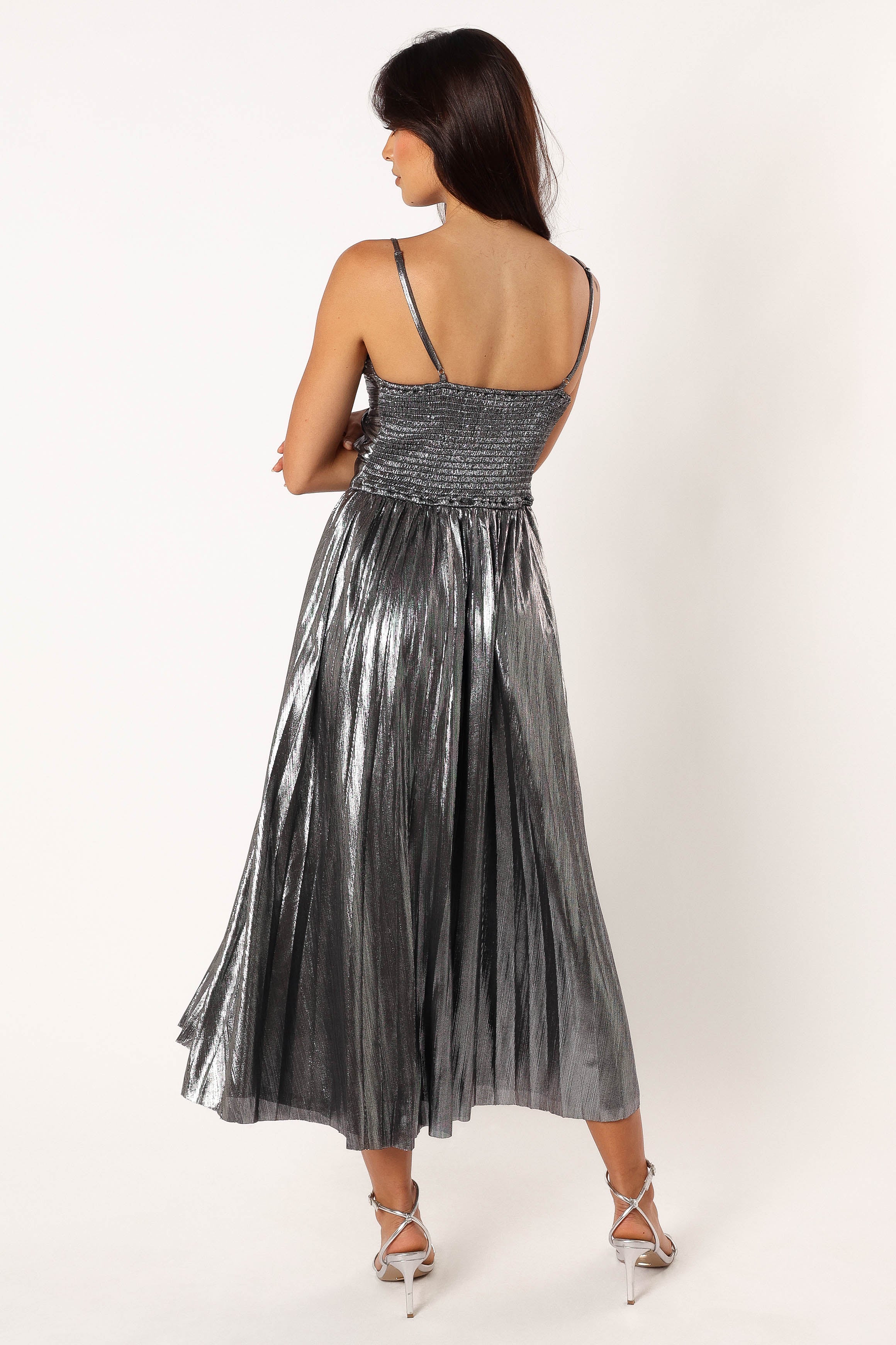 Gaia Maxi Dress Silver
