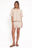 Melody Knit Short Set Oat