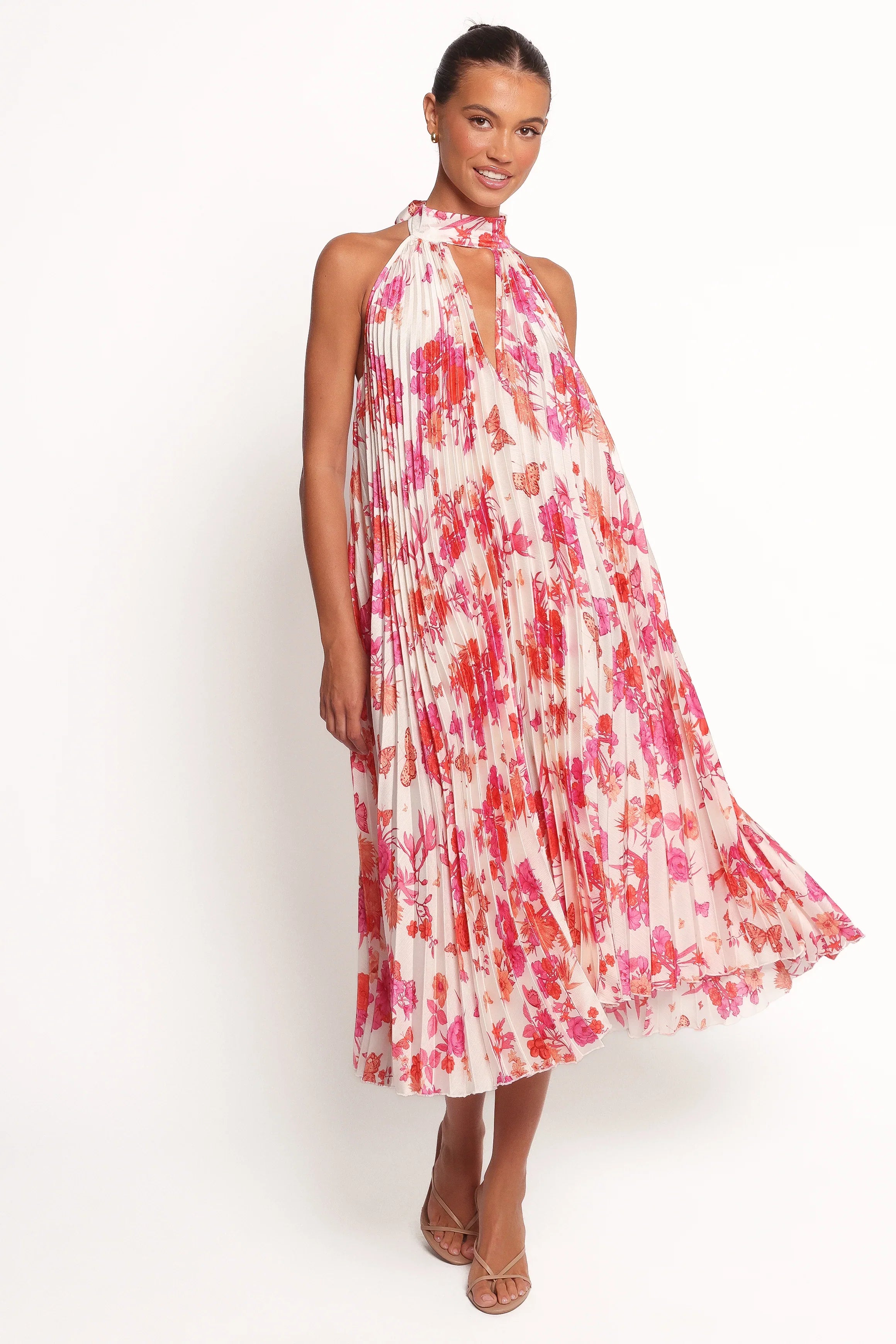 Sirmione Maxi Dress Pink Floral