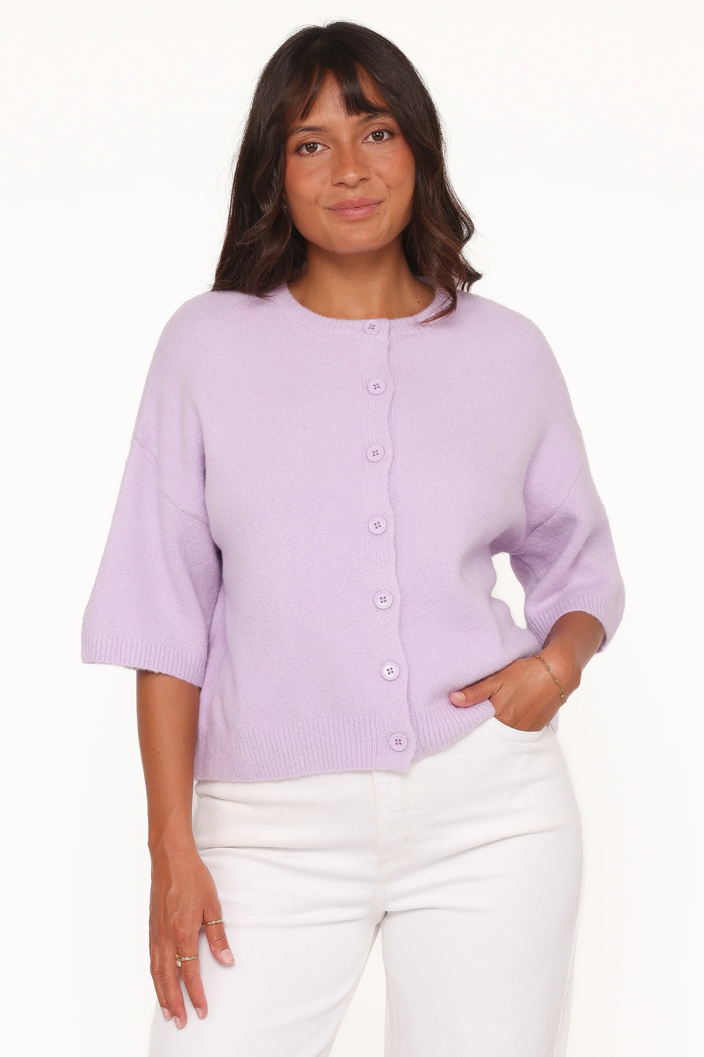 Lilith Knit Top Lilac