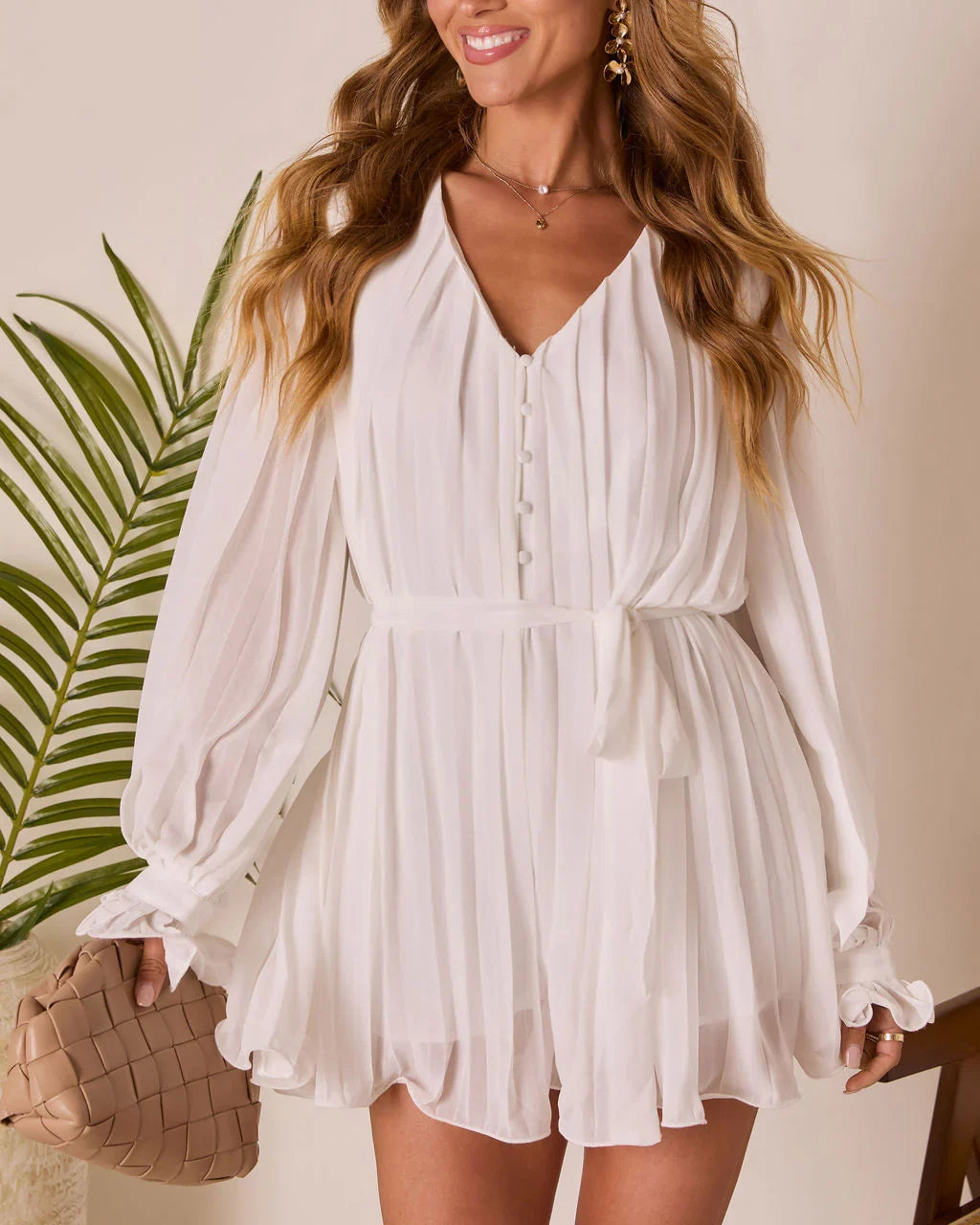 Found Love Pleated Romper