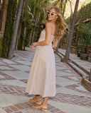 Wild Palms Herringbone Midi Dress