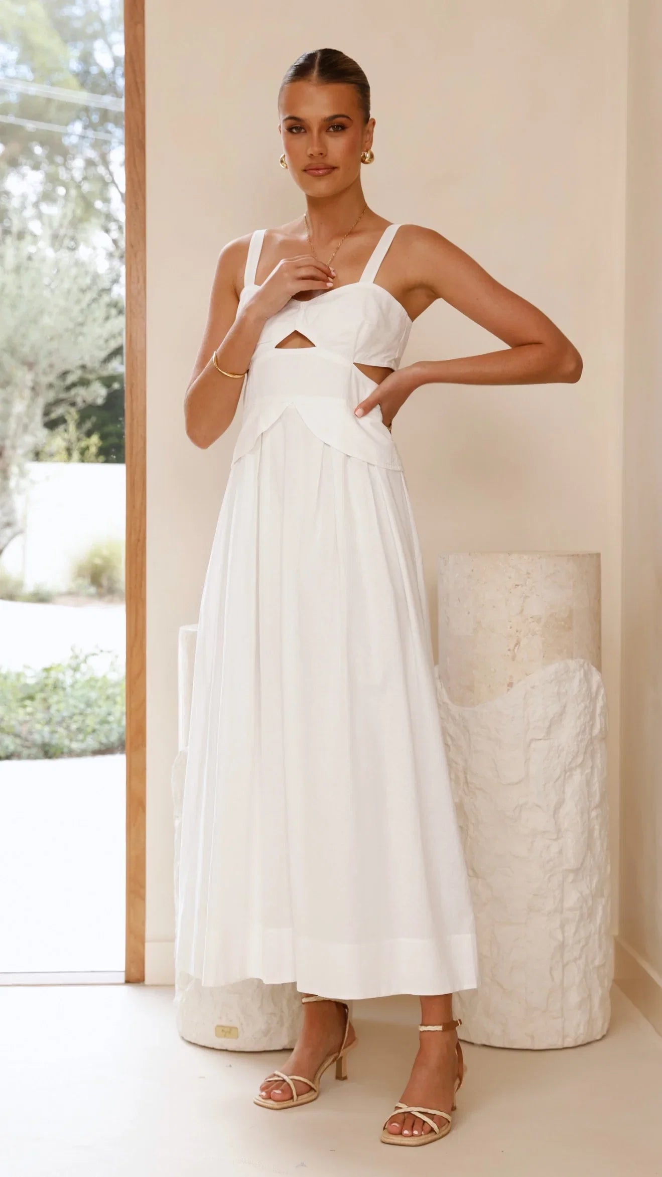 Harleigh Maxi Dress White