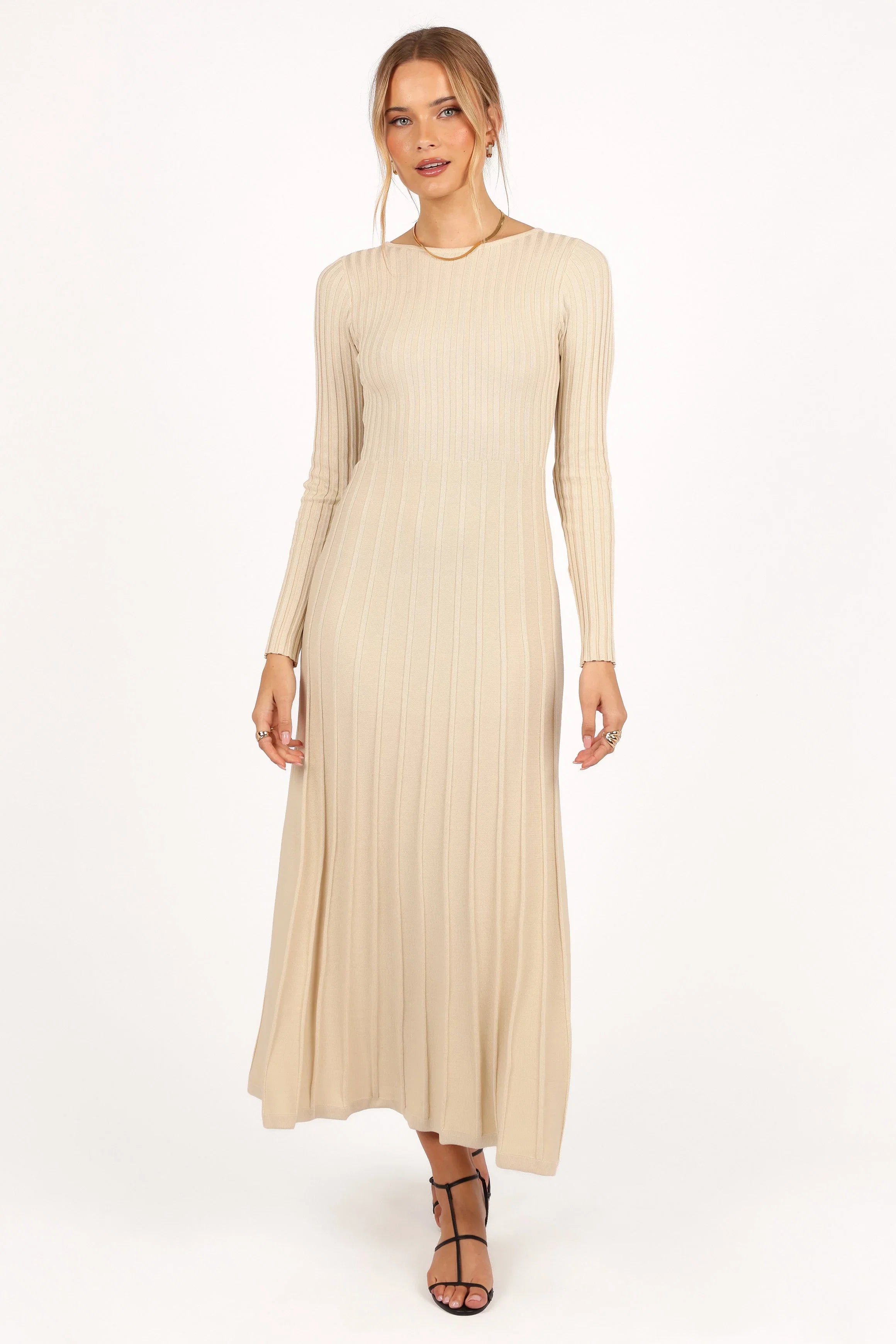 Alison Long Sleeve Maxi Dress Cream