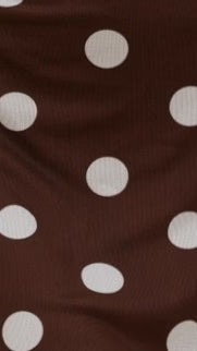 Sammie Mini Dress Brown Cream Polka