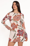 Elanira Mini Dress Fall Floral