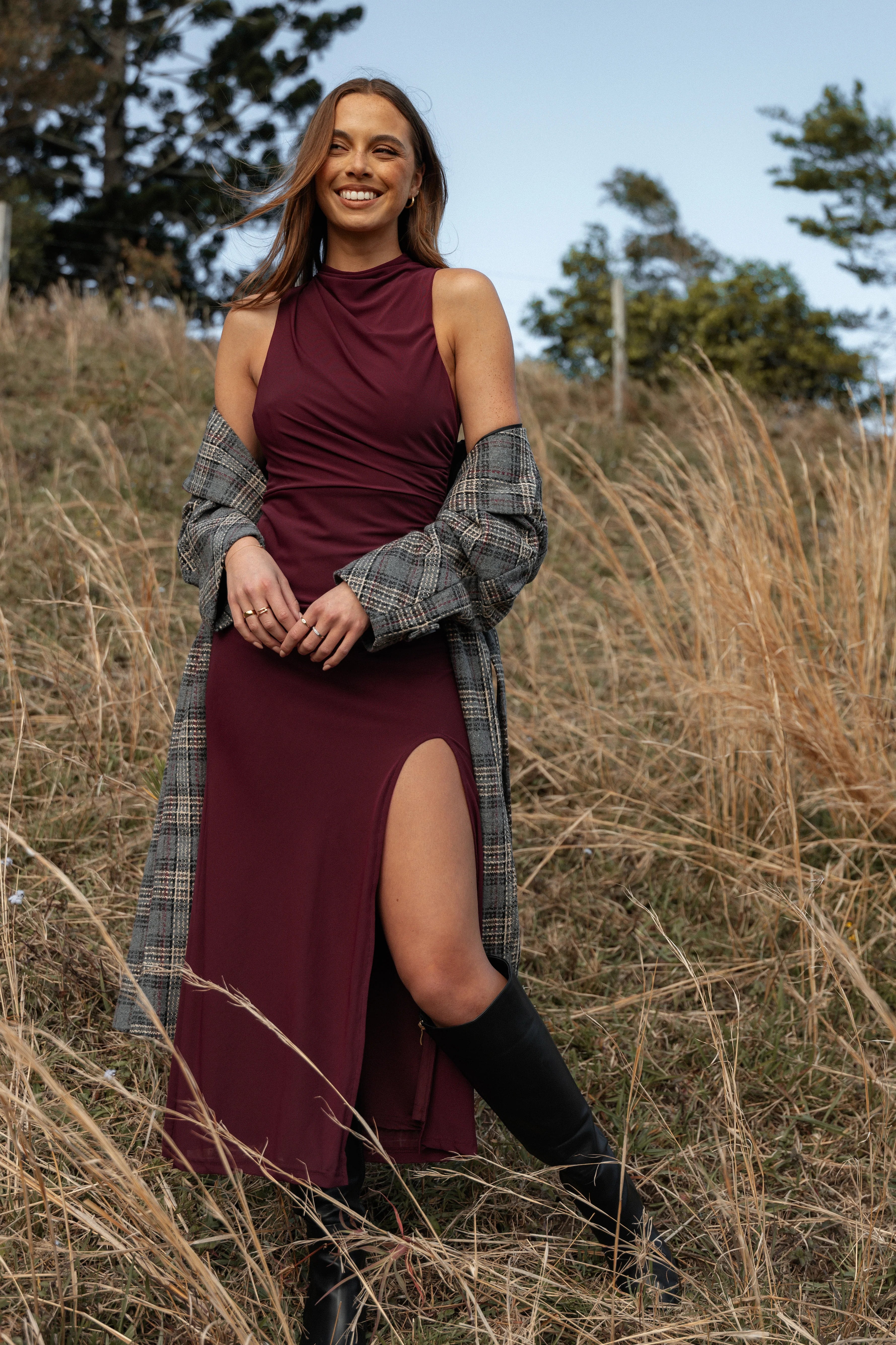Hayven Maxi Dress Plum