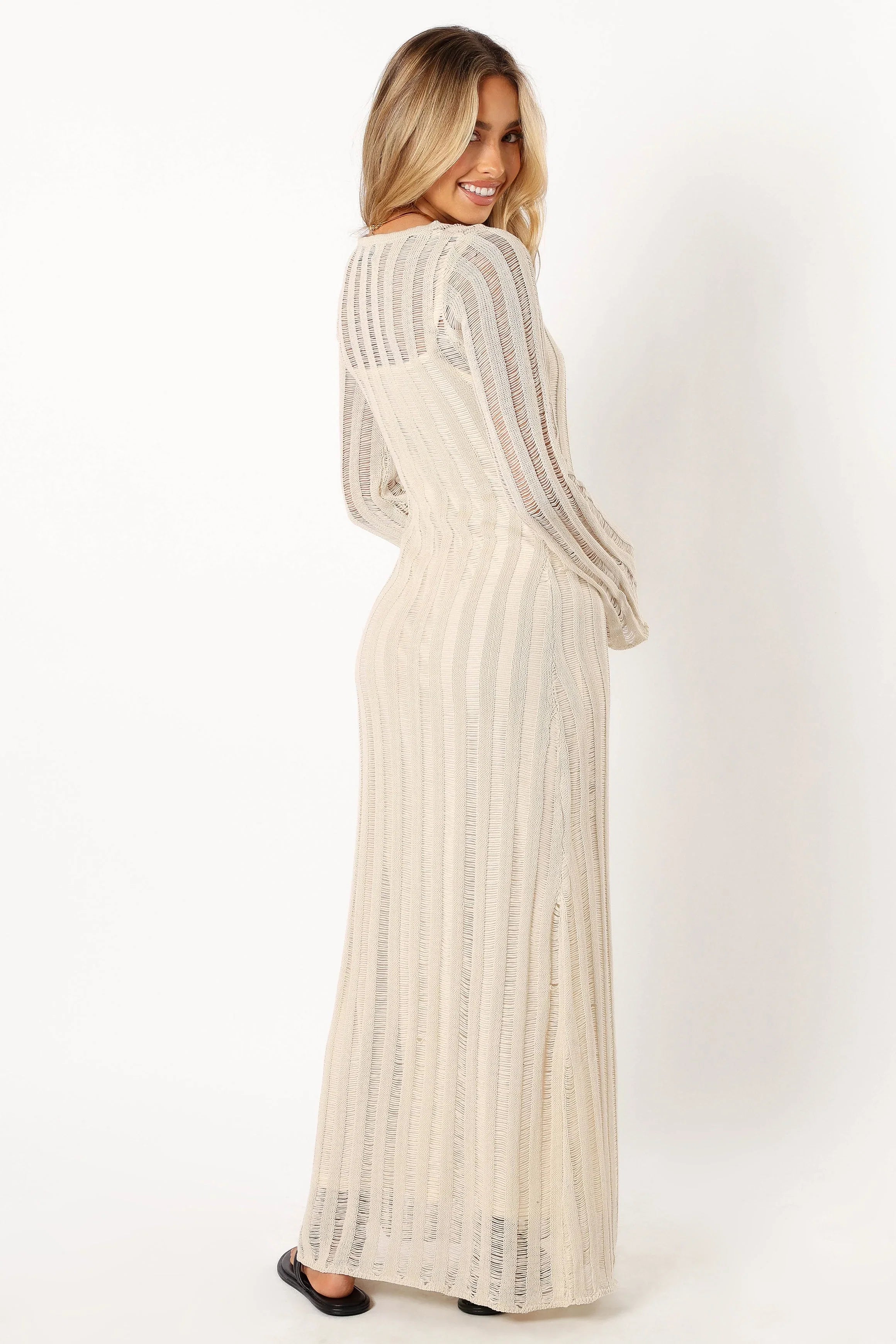 Jaye Long Sleeve Maxi Dress Cream