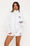 Studio 17 Raven Oversized Zip Jacket Grey Marle