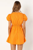 Sachie Cut Out Mini Dress Orange