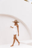 Violet Short Set White