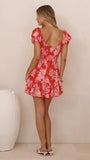 Kori Mini Dress Red Floral