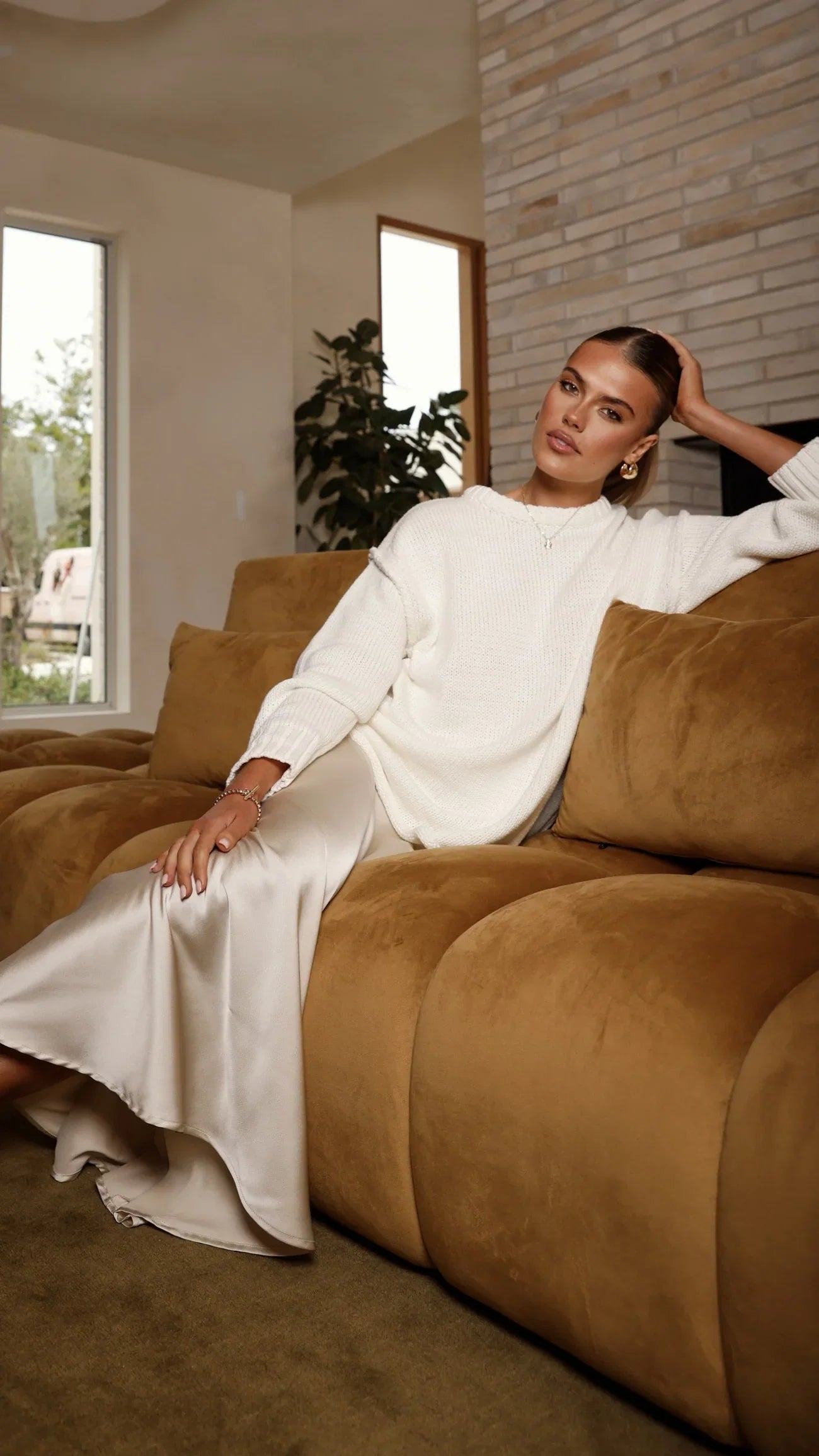 Delvine Knit Jumper Cream