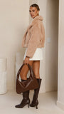 Tulum Crop Jacket Camel