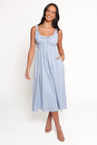 Auguste Midi Dress Pale Blue