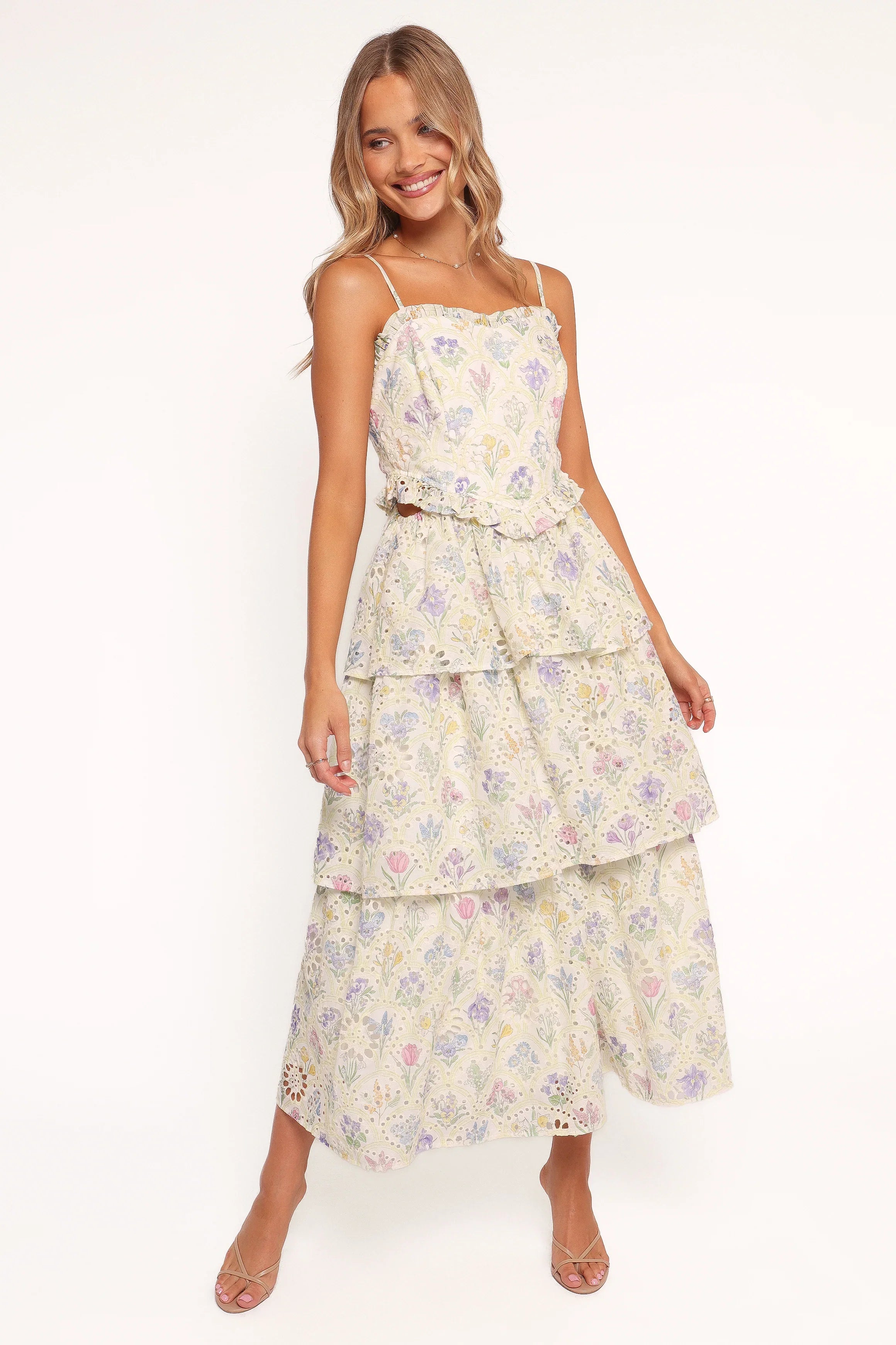 Iveta Midi Dress Multi Floral