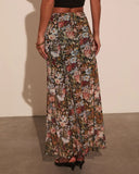 Gracie Mesh Floral Maxi Skirt