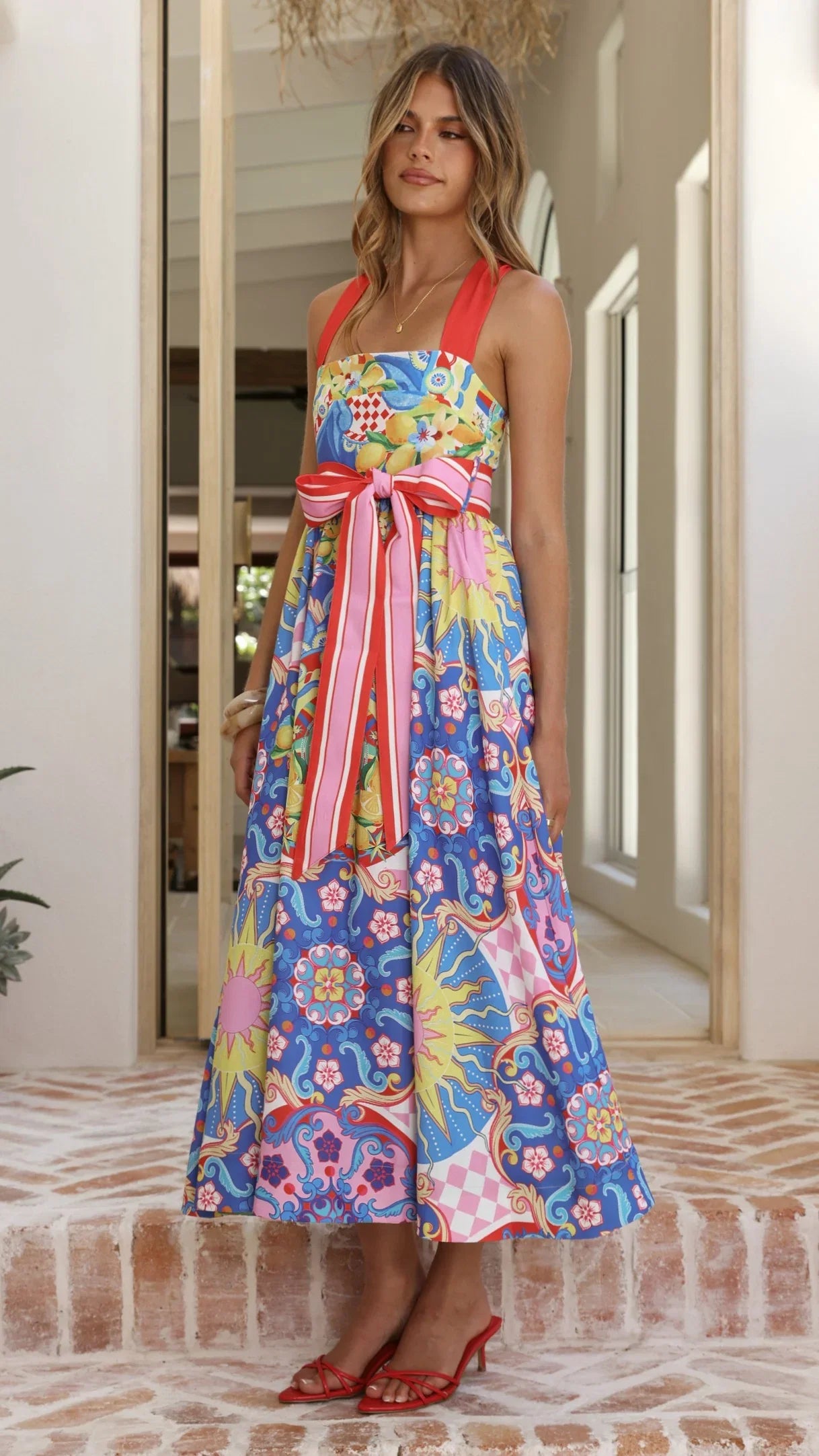 Polly Maxi Dress Summer In Sicily