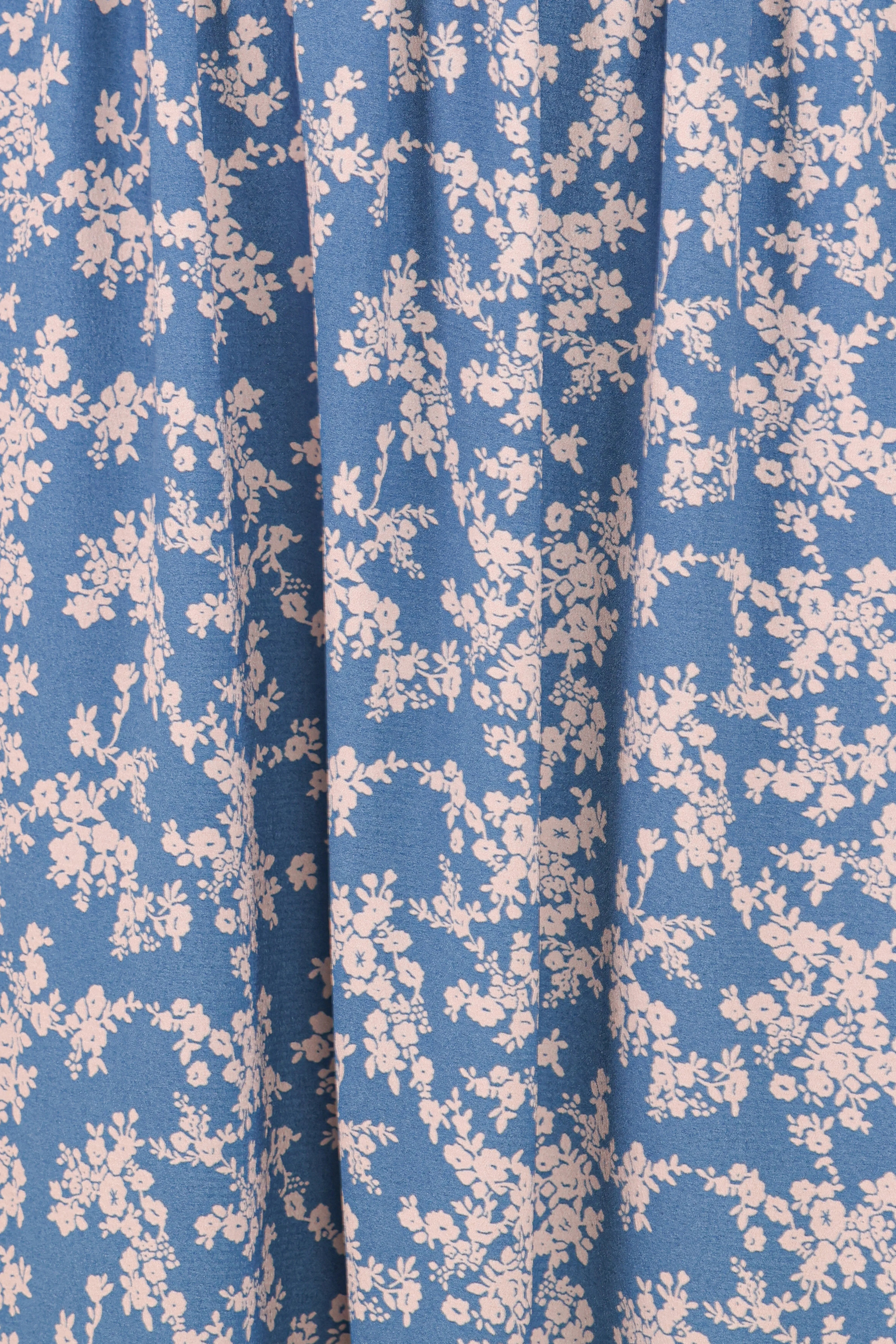 Aine Midi Dress Blue Floral