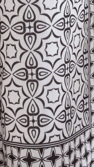 Ollie Pants Black White Print
