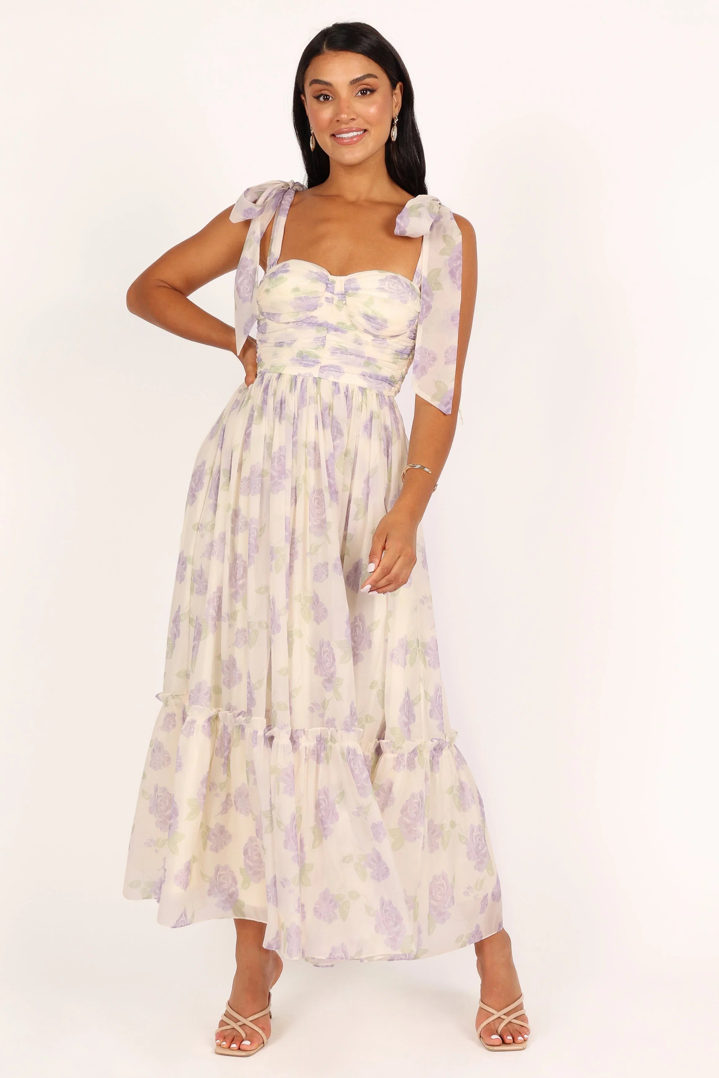 Floret Midi Dress Lavender