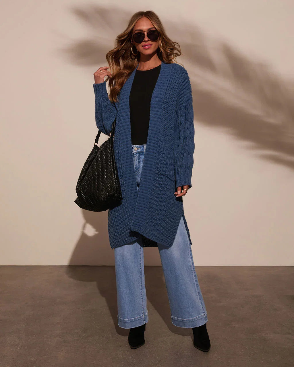 Ludlow Cable Knit Duster Cardigan