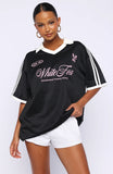 Stolen Glances Oversized Jersey Black