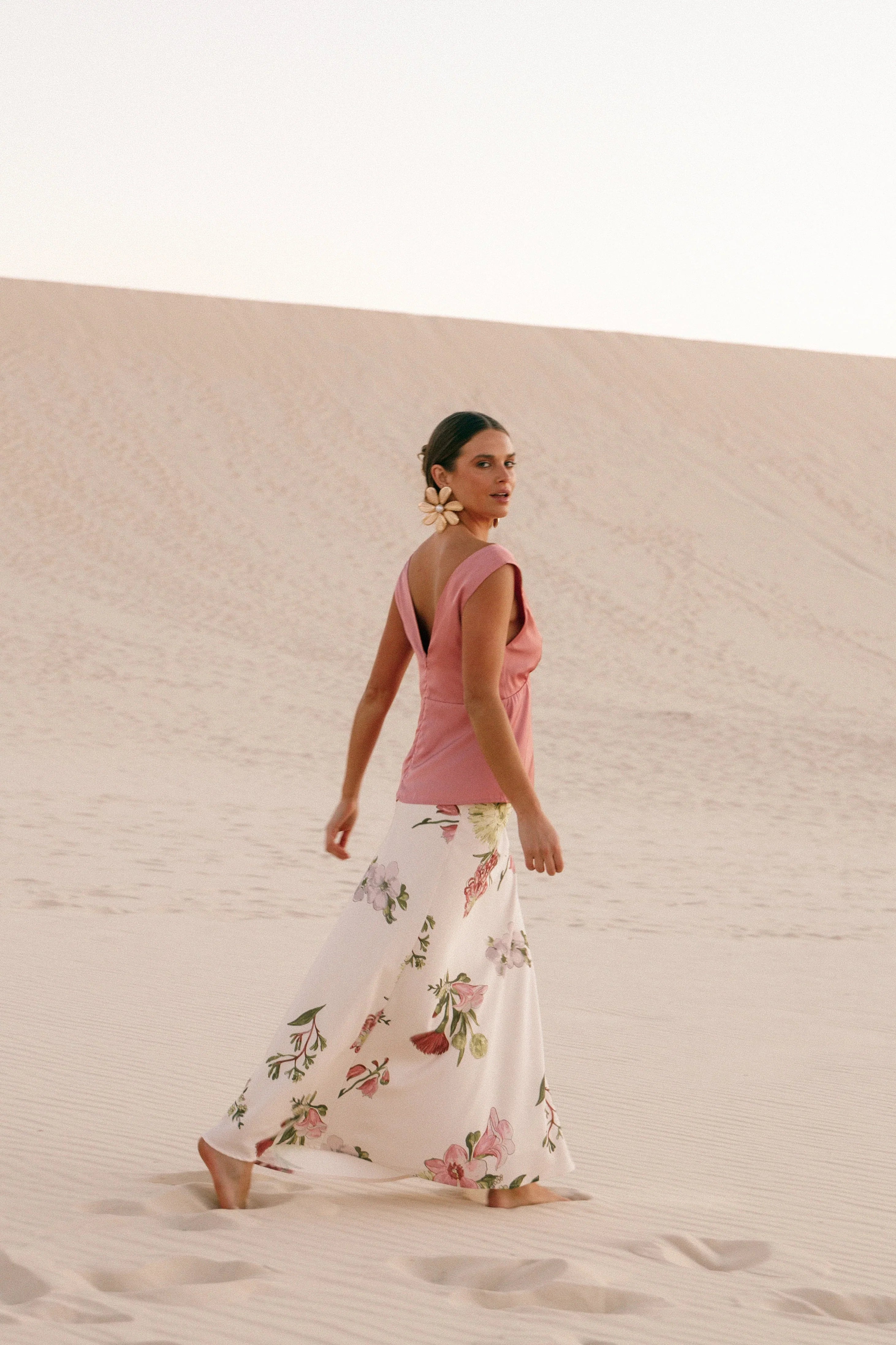 Evie Maxi Skirt Native Flora