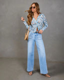 Wildflower Trail Floral Button Down Top