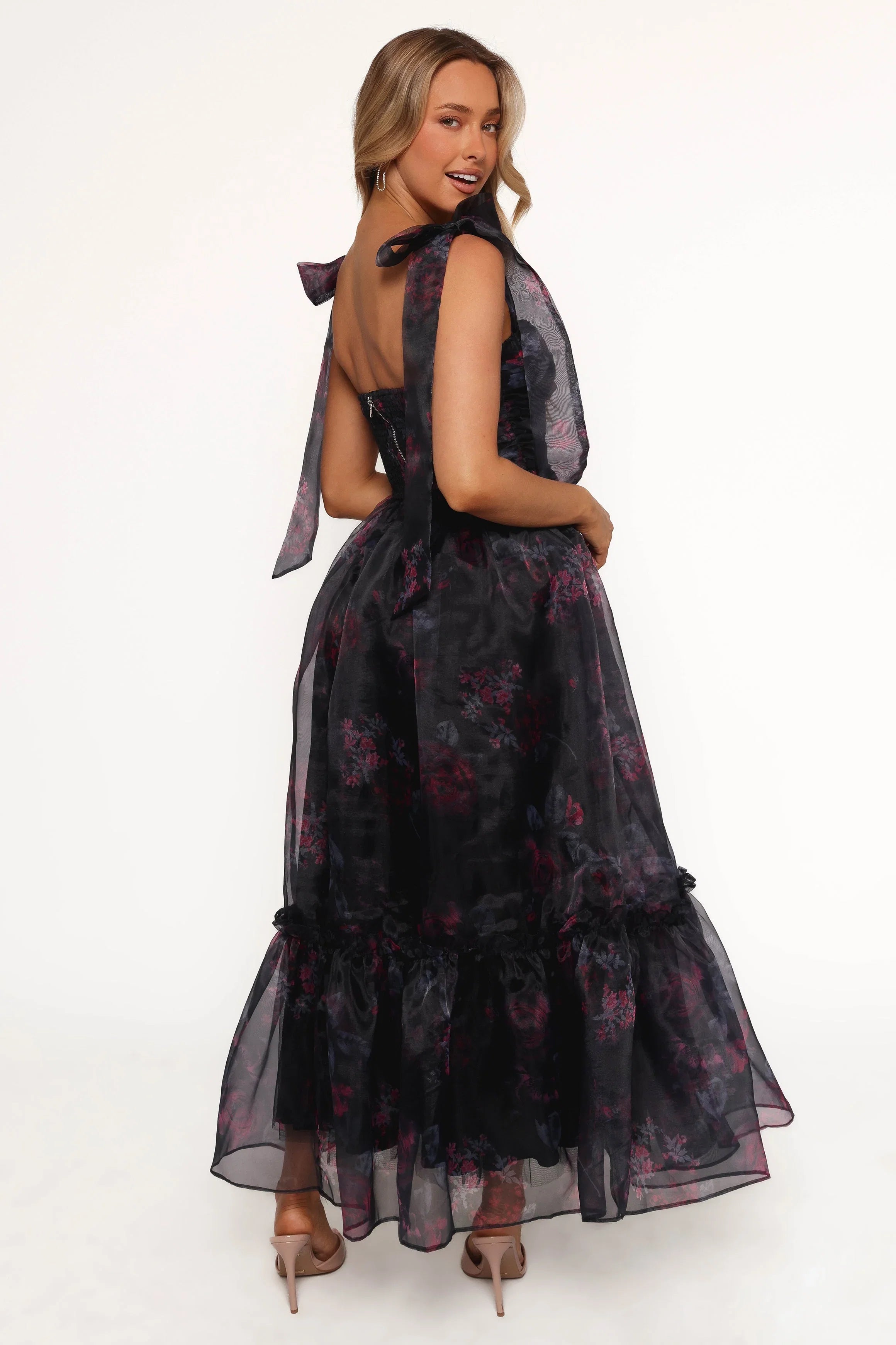 Floret Midi Dress Dark Floral