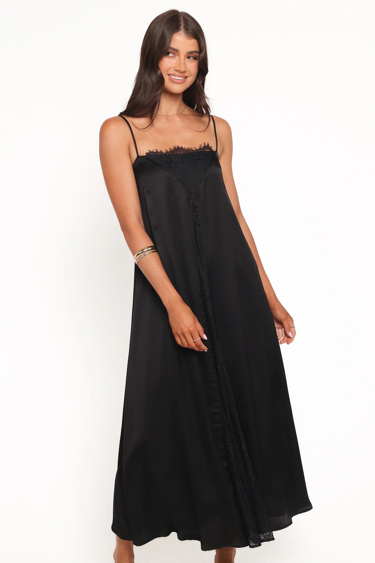 Halsey Midi Dress Black