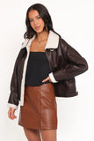 Baxter Shearling Lined Jacket Brown