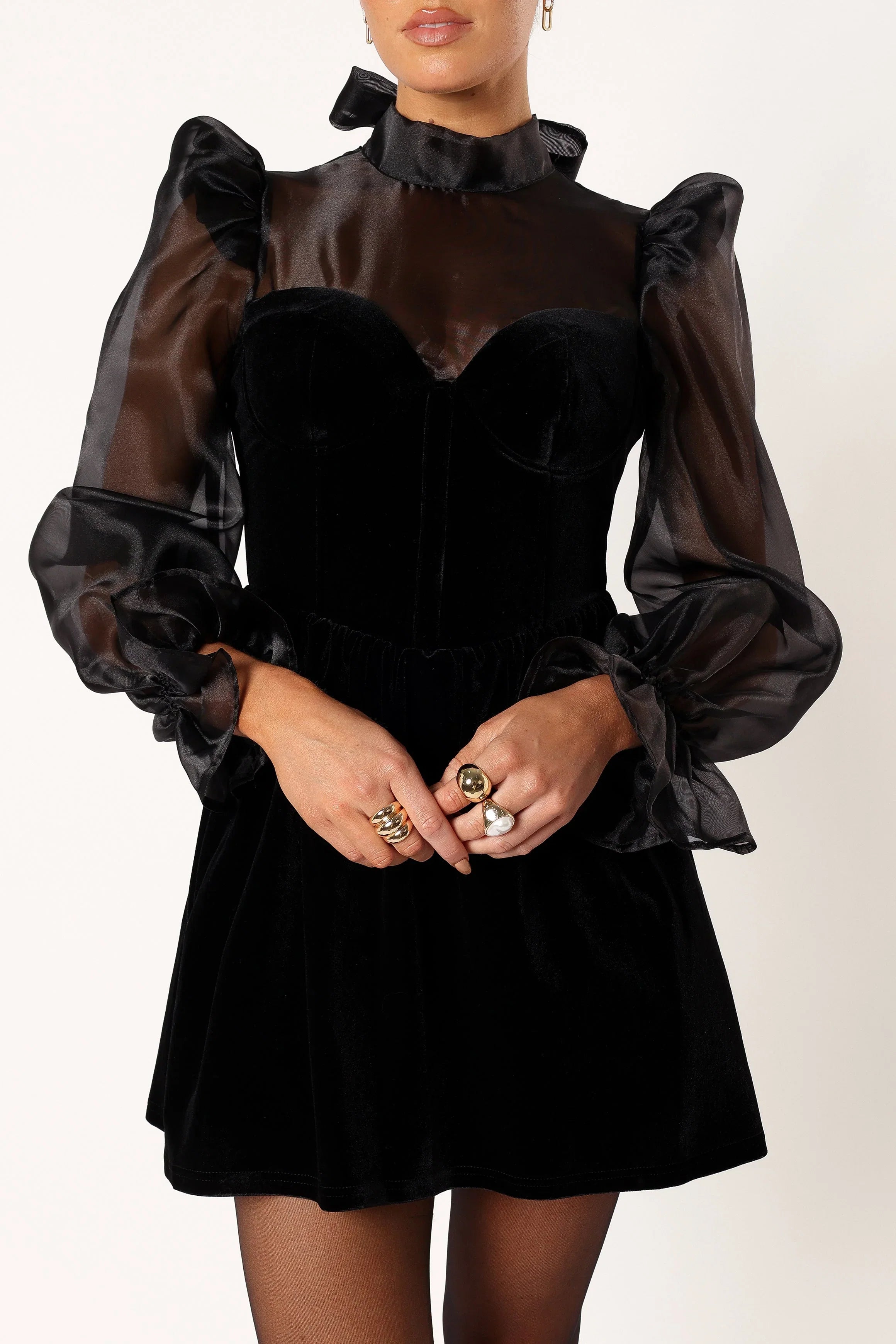 Blaire Longsleeve Mini Dress Black