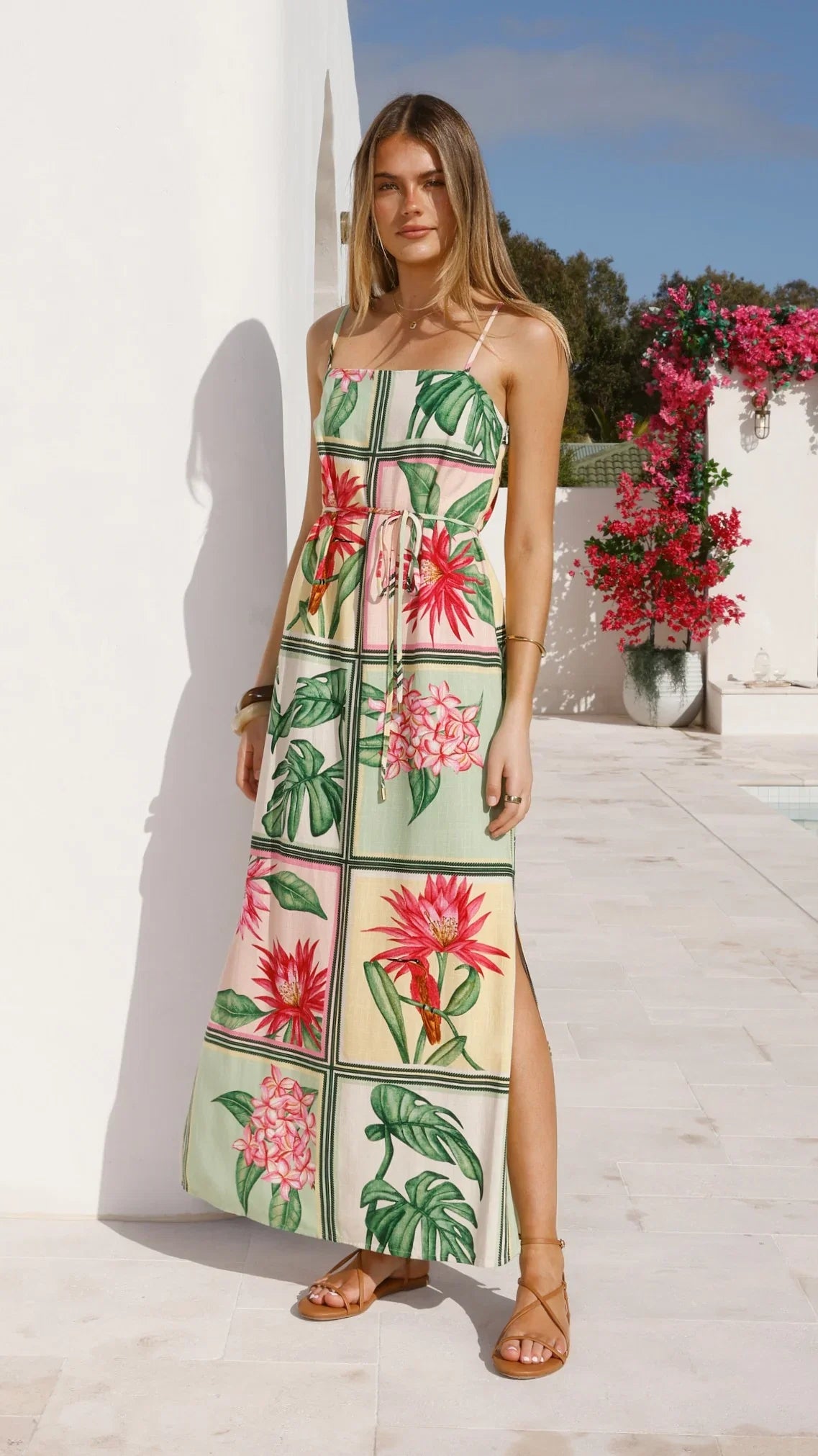 Elora Maxi Dress Tropical Bloom