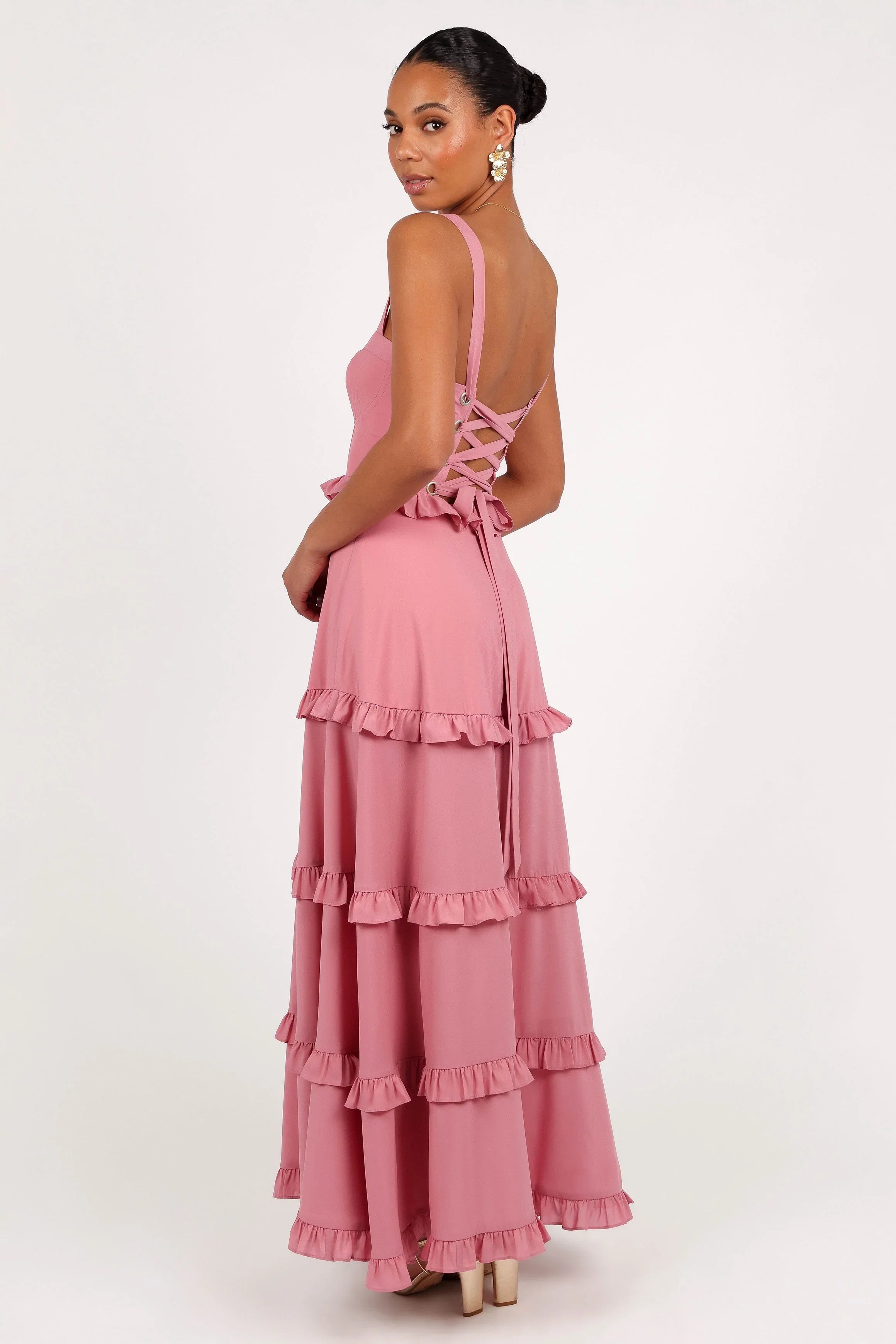 Lillee Tiered Maxi Dress Mauve