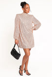Springfield Mini Dress Gold