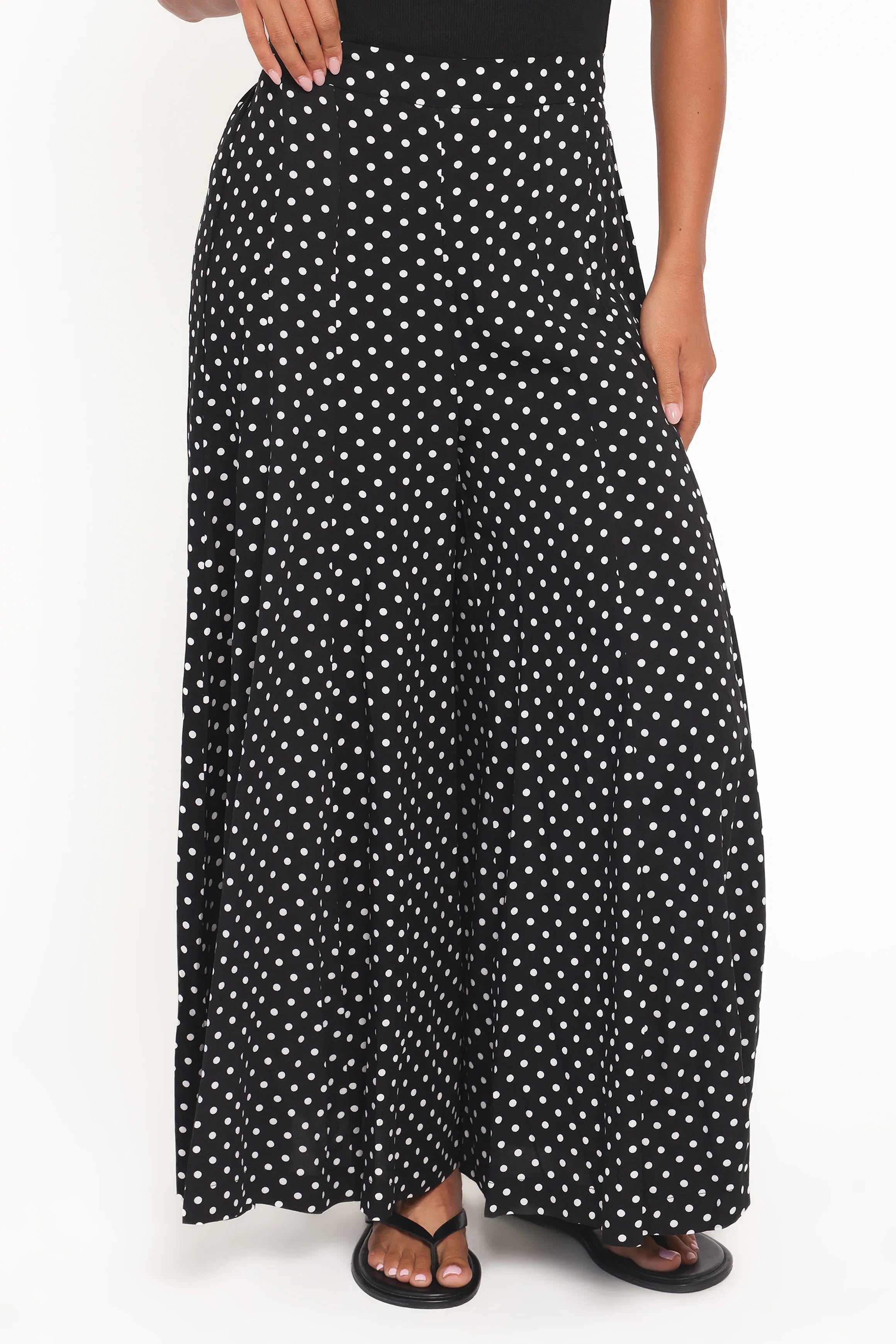 Neveah Pant Black Polka Dot