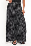 Neveah Pant Black Polka Dot