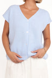 Mariana Knit Vest Pale Blue