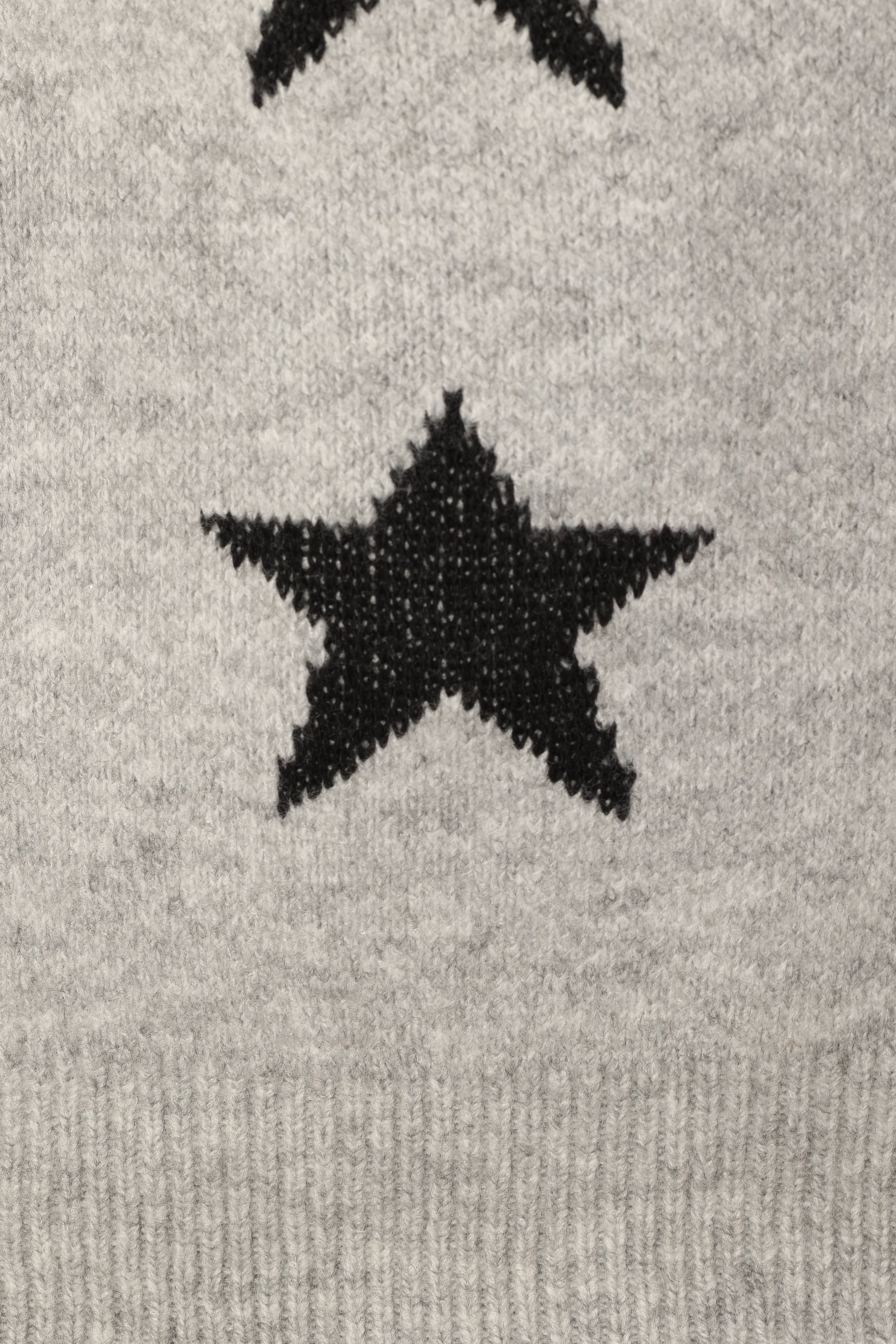 Janiyah Star Knit Sweater Grey Black