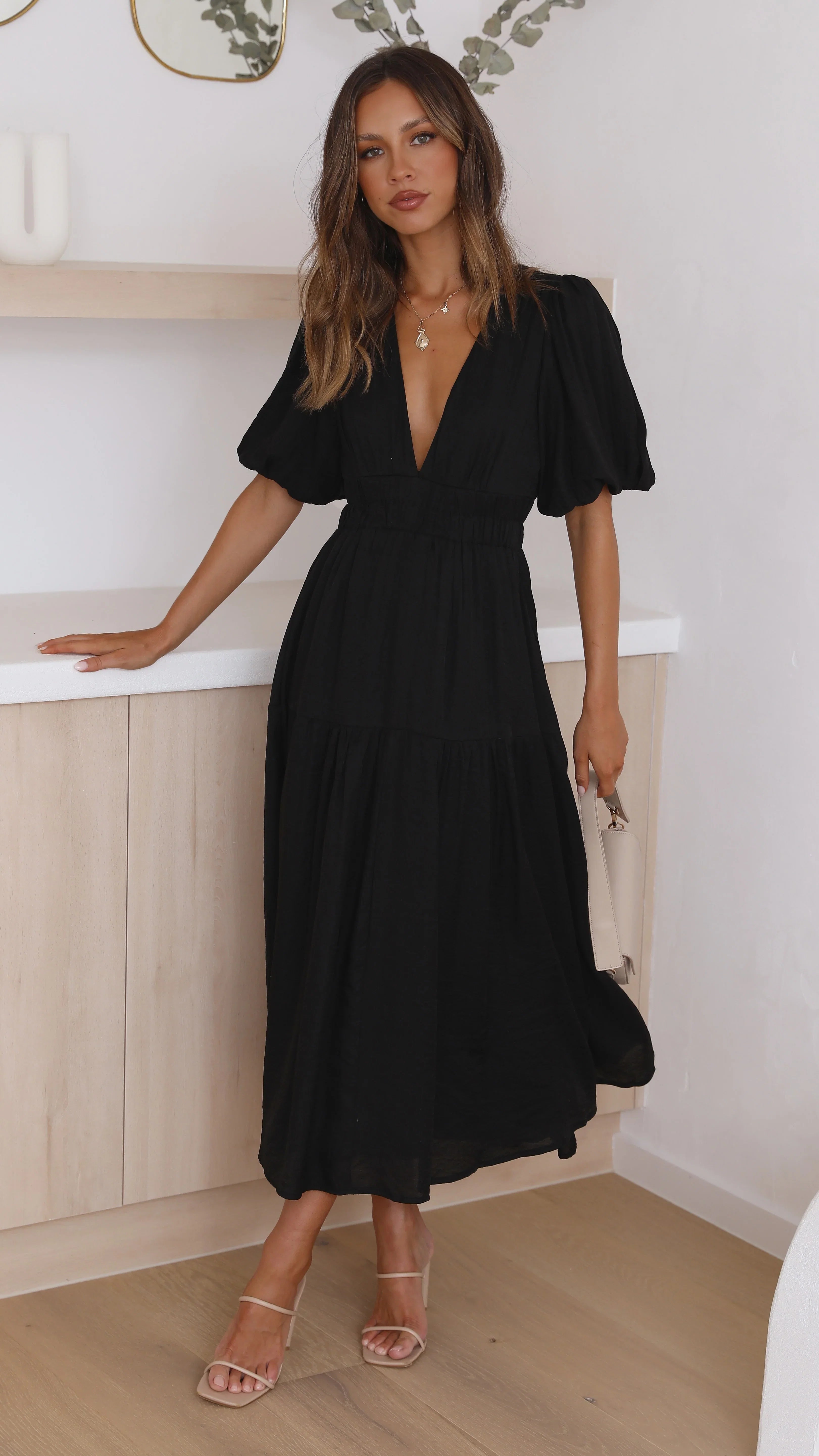 Erin Midi Dress Black