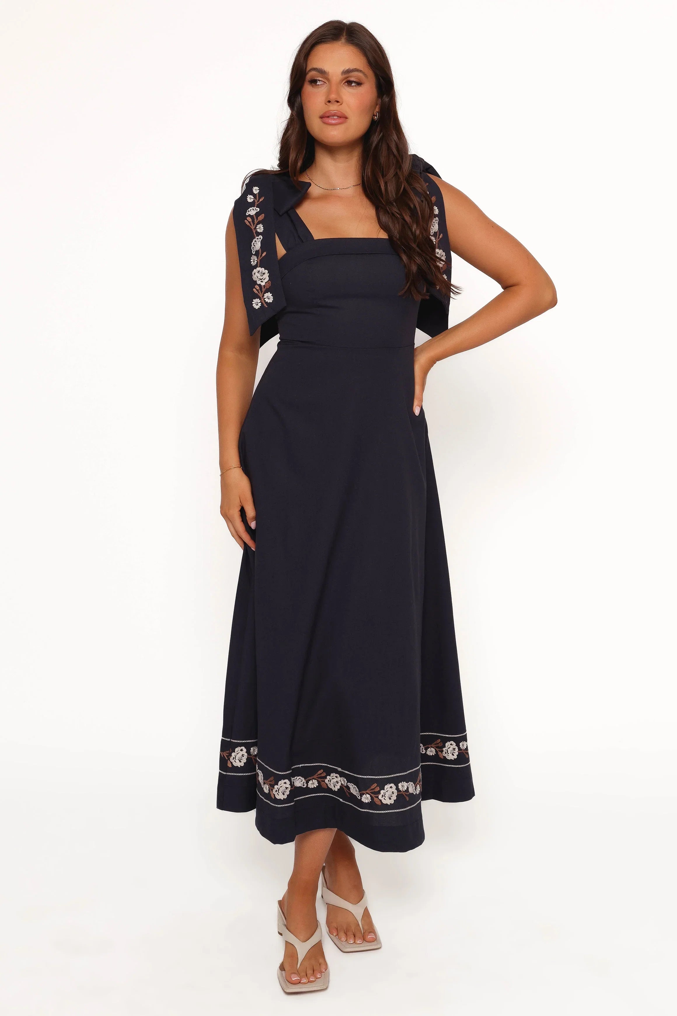 Marcella Midi Dress Navy