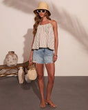 Yacht Day Striped Cotton Cami