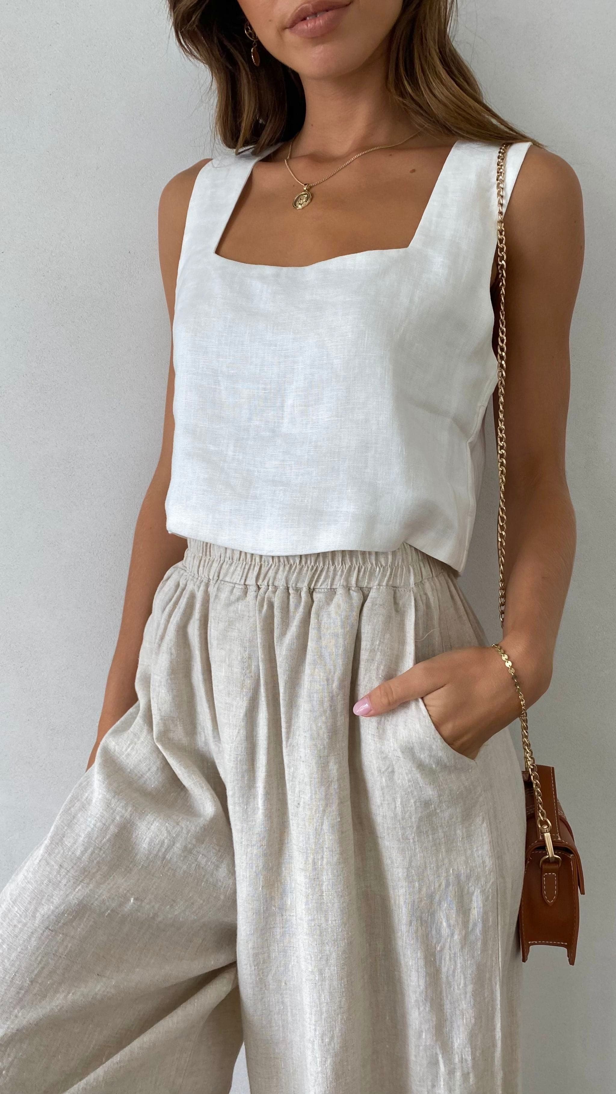 Tillie Crop Top White
