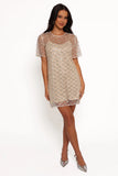 Silvie Mini Dress Light Taupe