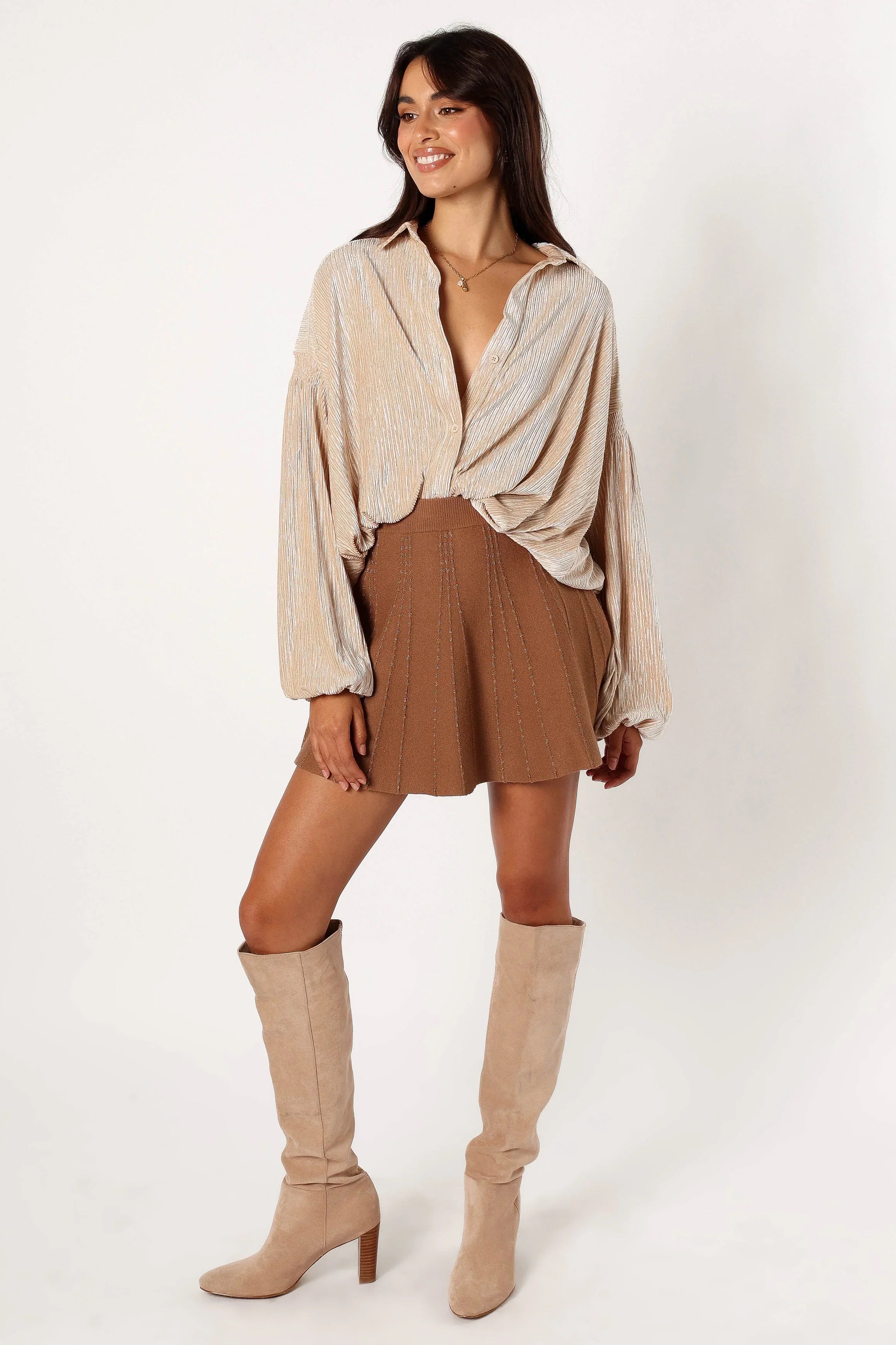 Cadence Long Sleeve Top Cream