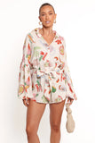 Jillia Long Sleeve Romper Alfresco